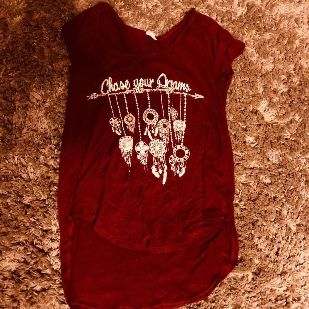 high-low tee